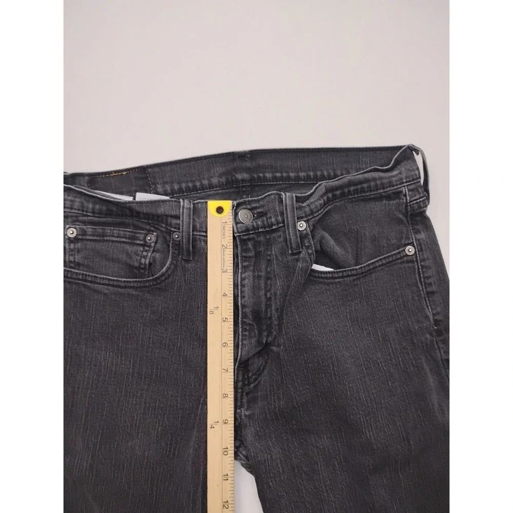 Levi's 514 Straight Fit Jeans Mens 34x34 Cotton Black Solid ( Measures 32x32)